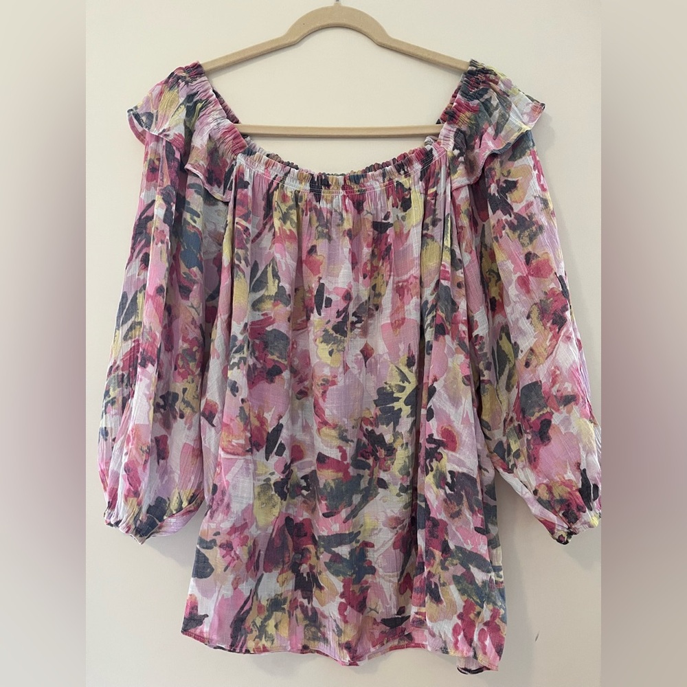 Zac & Rachel Multicolor spring summer Floral Blouse